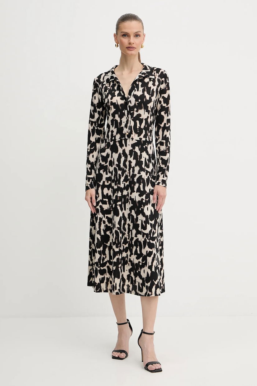 Morgan rochie culoarea negru, midi, evazați, RITALA