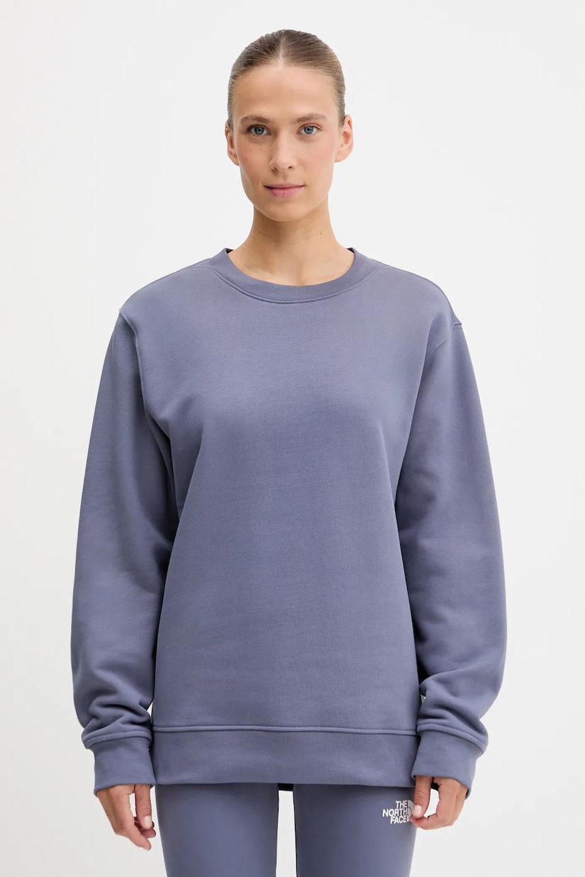 The North Face hanorac de bumbac Dome Relaxed culoarea violet, uni, NF0A8EU4BTR1