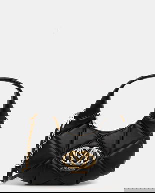 Love Moschino poșetă culoarea negru, JC4039PP1NLC0000