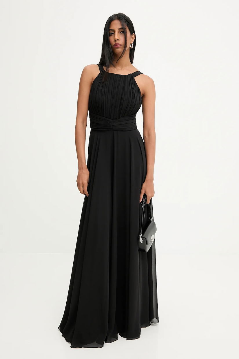 Answear.LAB rochie culoarea negru, maxi, evazati