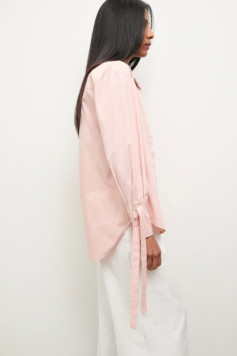 Answear.LAB camasa culoarea roz, cu guler clasic, relaxed