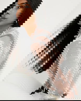 Answear.LAB bluza culoarea alb, modelator