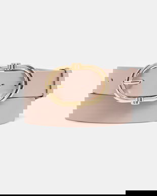 Answear Lab curea de piele culoarea roz