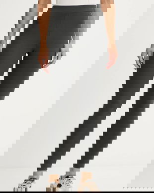 Weekend Max Mara colanți BASILIO culoarea gri, cu imprimeu, 2525786061600