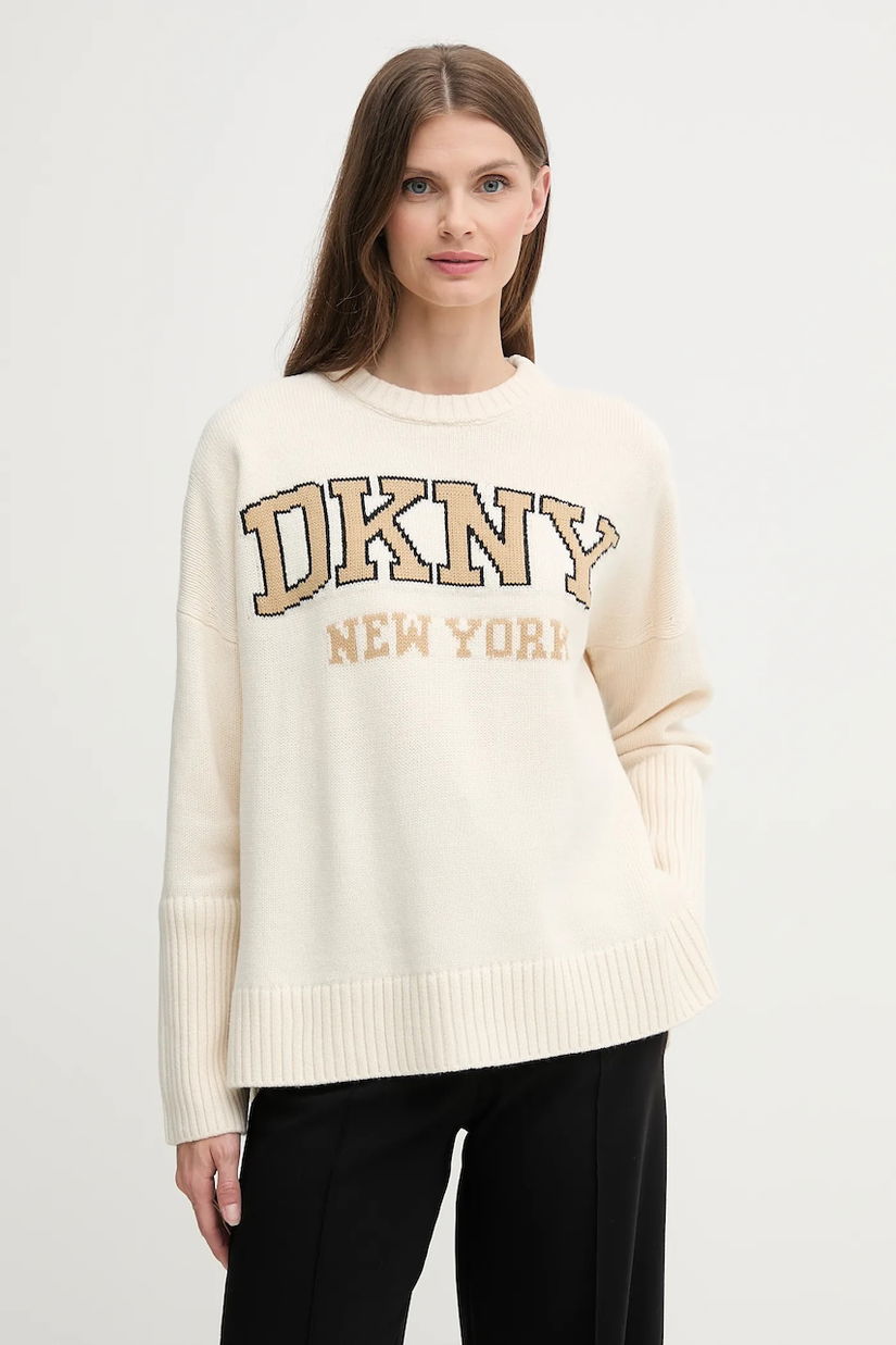 Dkny pulover culoarea gri, light, DJ4R0362