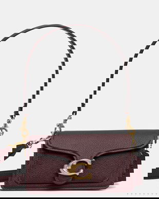 Coach poșetă de piele Tabby culoarea bej, CY201