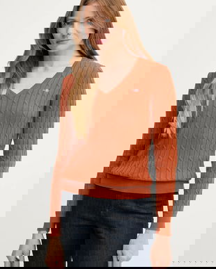 Gant pulover culoarea albastru marin, light