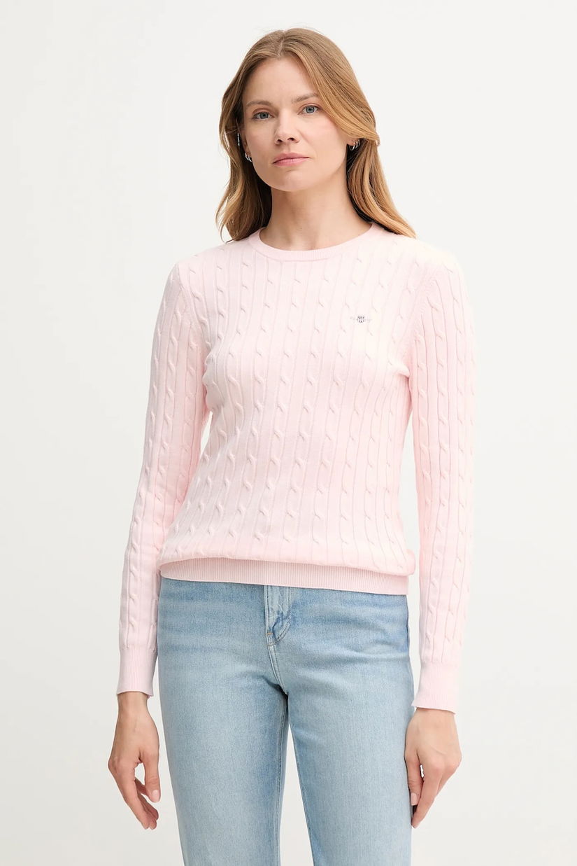 Gant pulover culoarea alb, light, 4800100