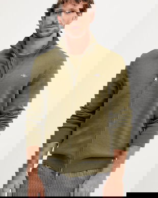 Gant cardigan din bumbac culoarea albastru marin