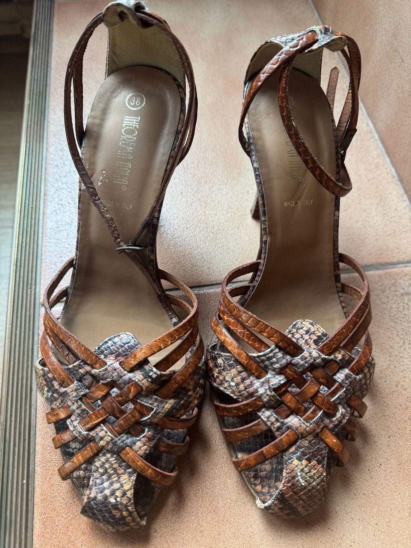 SANDALETA SUPERBA THEOREMA ITALIA PIELE MARIME 38 ITALIA