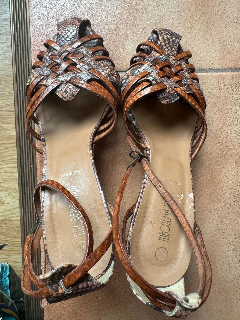 SANDALETA SUPERBA THEOREMA ITALIA PIELE MARIME 38 ITALIA