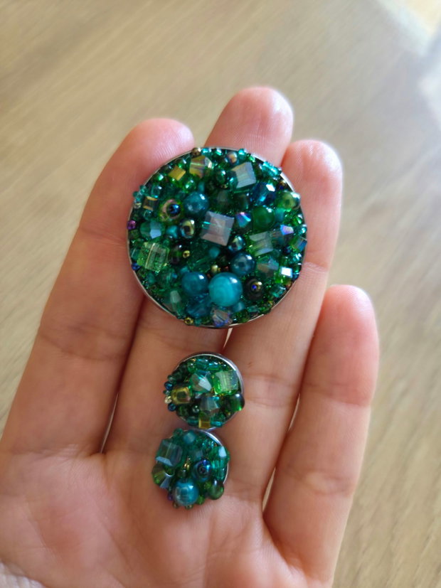 Inel statement Green Forest
