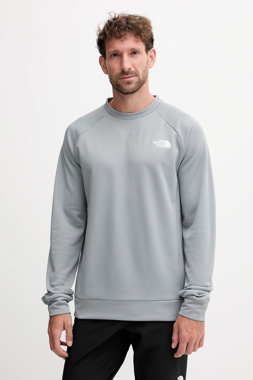 The North Face bluză de trening Reaxion 2.0 bărbați, culoare gri, uni NF0A8DRRPUW1