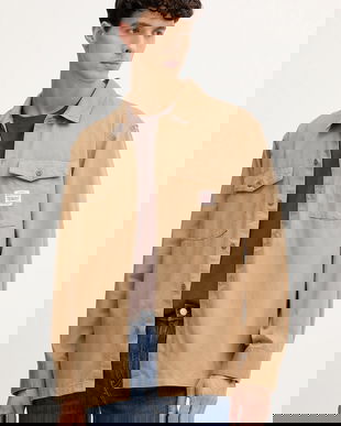 Levi's cămașă din bumbac culoarea maro, relaxed, 003O2