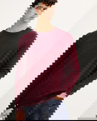 American Vintage pulover de lână culoarea bordo, MRAX18A