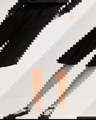 Kenzo pantaloni scurți din bumbac culoarea negru, FE65PA8264MF