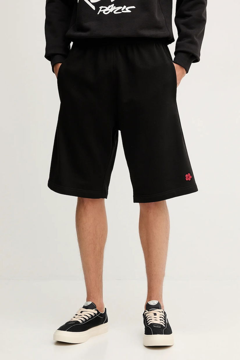 Kenzo pantaloni scurți din bumbac culoarea negru, FE65PA8264MF