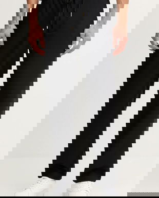 Versace Jeans Couture pantaloni culoarea negru, drept, 79GAA100 N0136