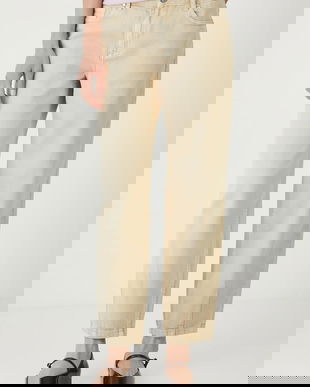 Medicine blugi din bumbac culoarea bej