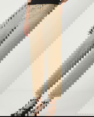 Medicine blugi din bumbac culoarea bej