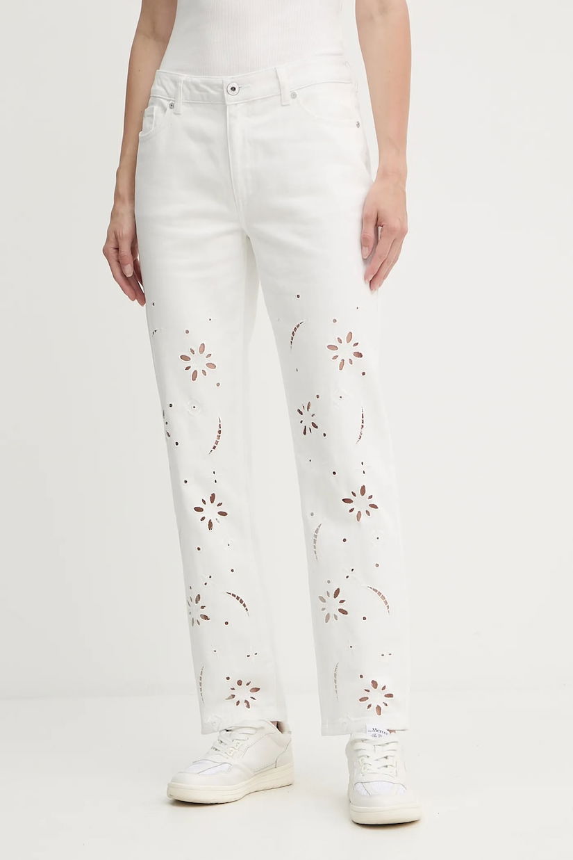 Morgan blugi din bumbac medium waist, PBRAD