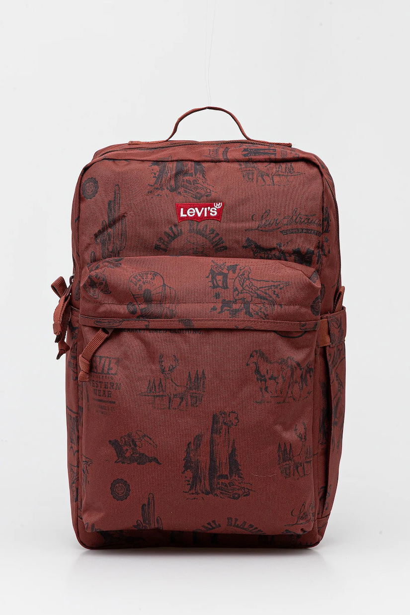 Levi's rucsac culoarea maro, mare, cu imprimeu, D5463