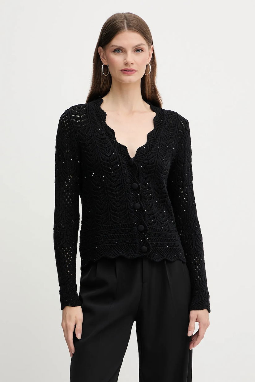 Fracomina cardigan culoarea negru, călduros, FS25WT8016K53801
