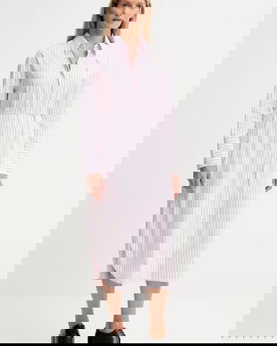 Kenzo rochie din bumbac culoarea roz, midi, drept, FF62RO4049LU