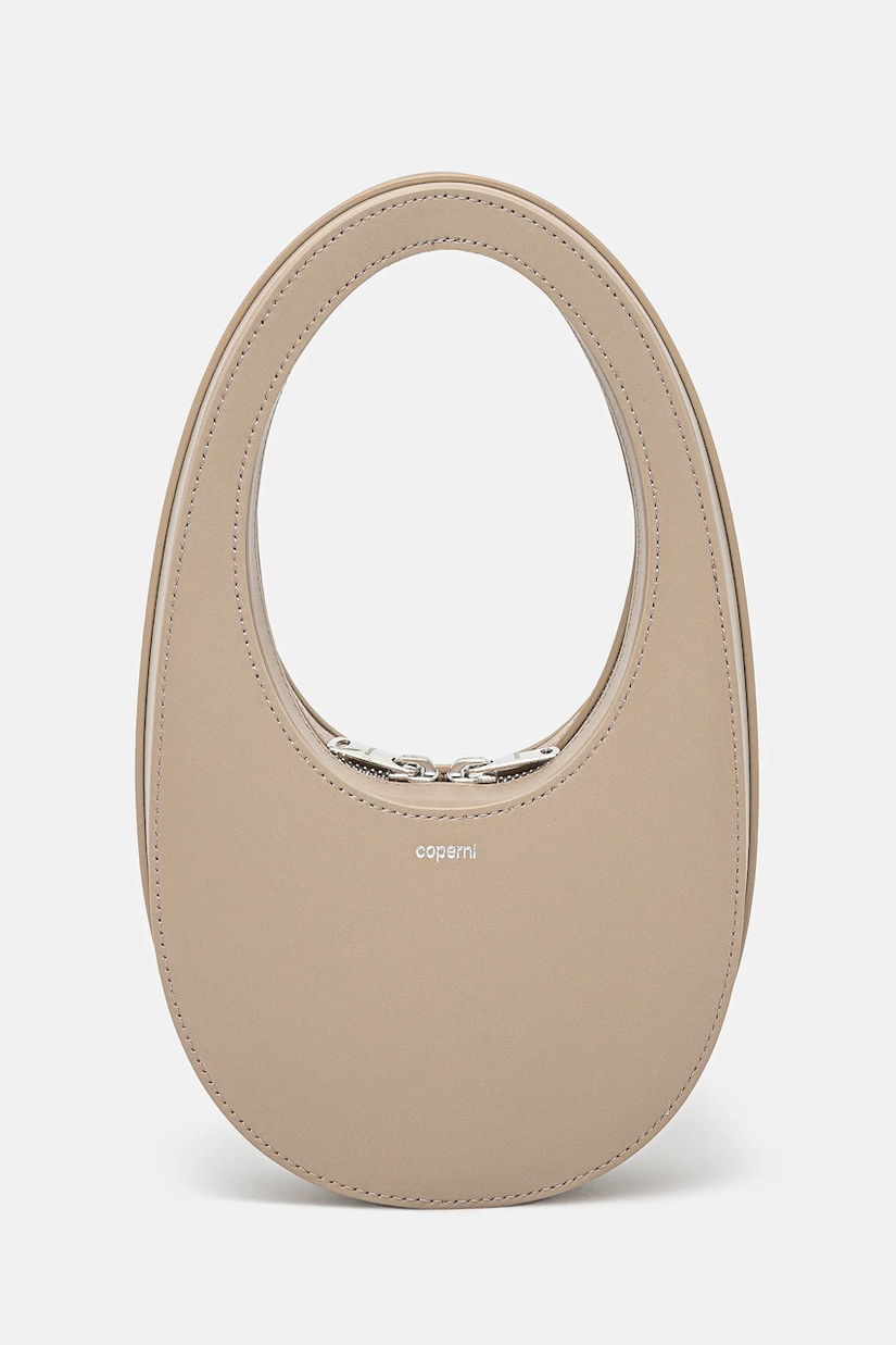 Coperni poșetă de piele Mini Swipe culoarea bej, COPBA01BISF6012