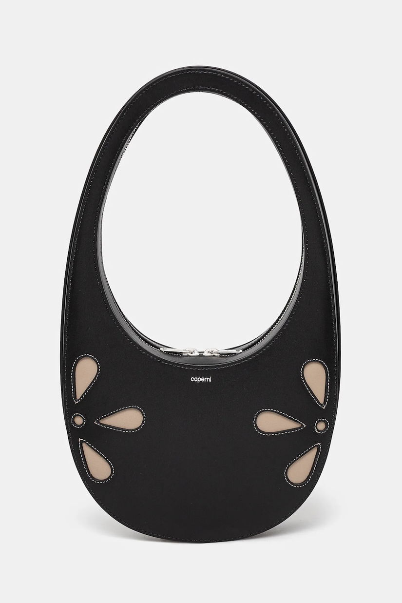 Coperni poșetă de piele Petal Swipe culoarea negru, COPBA01PF6031