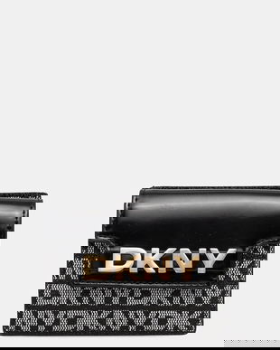 Dkny portofel culoarea negru, R52Z5M22