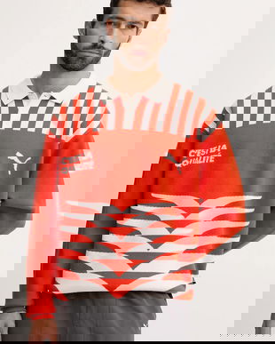 Puma pulover culoarea portocaliu, light, 632512