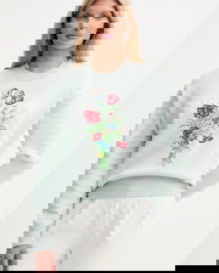 Kenzo pulover din amestec de lână culoarea turcoaz, FF62PU7303BG