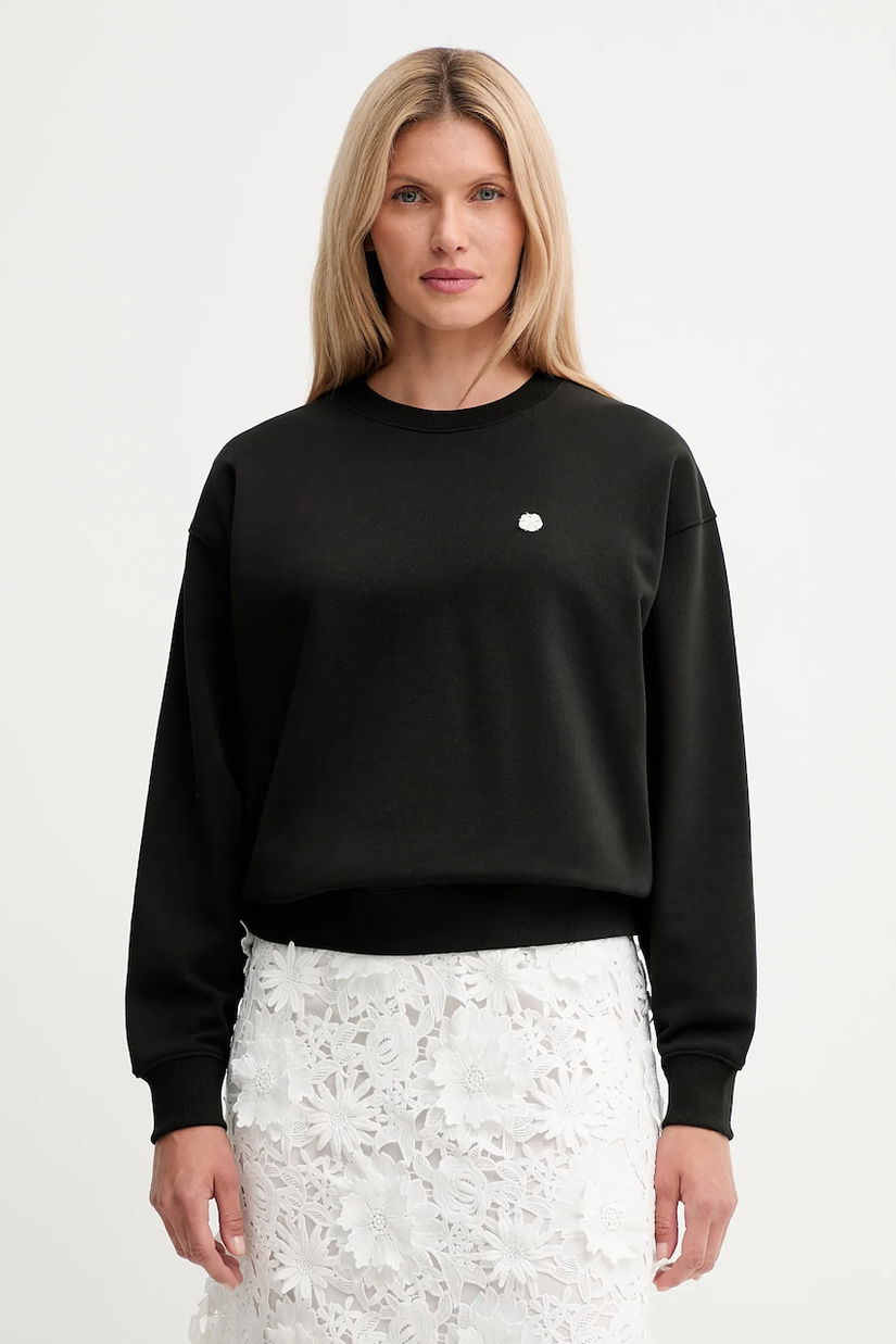 Kenzo hanorac de bumbac culoarea negru, uni, FF62SW2564MF