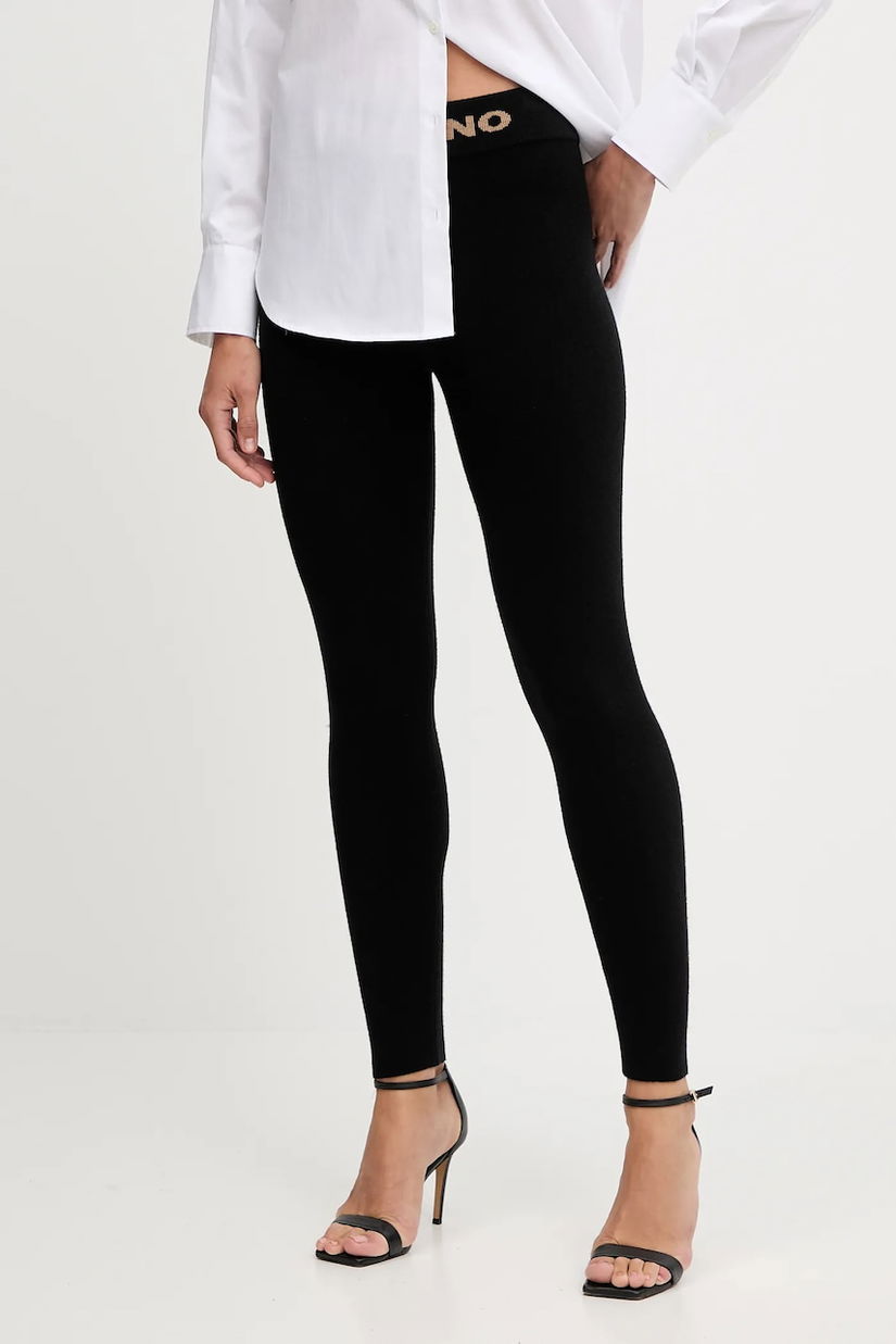 Ermanno Scervino leggings de lână culoarea negru, uni, 57TP054EO5