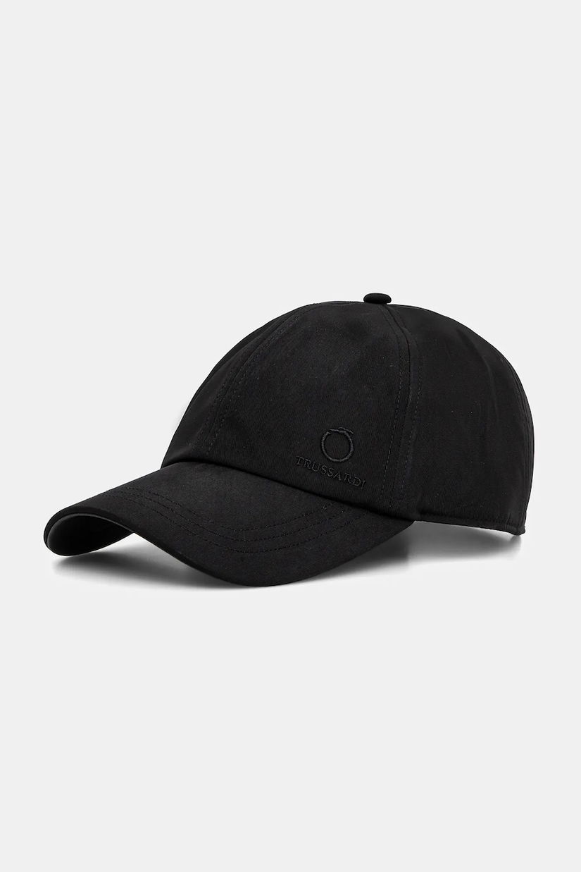 Trussardi șapcă culoarea negru, E076C000005N