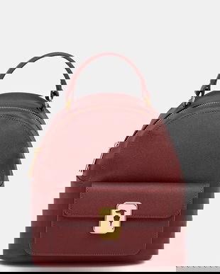 Trussardi ghiozdan de piele culoarea maro, mic, uni, Z607E106080N