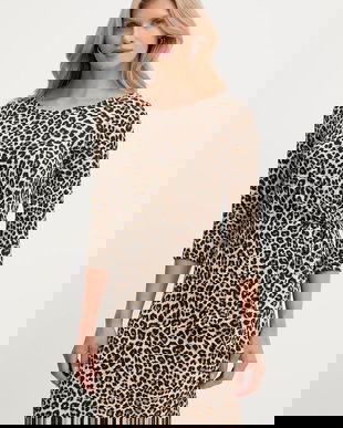 Morgan rochie culoarea maro, mini, evazati, RJOSY