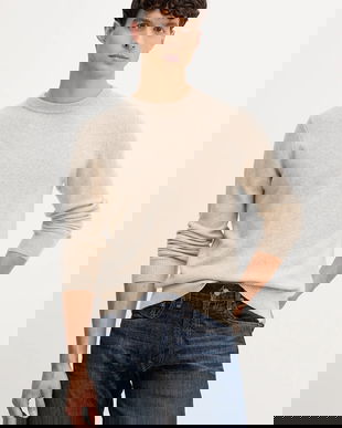 Trussardi pulover de cașmir culoarea bej, light, M0208000022N