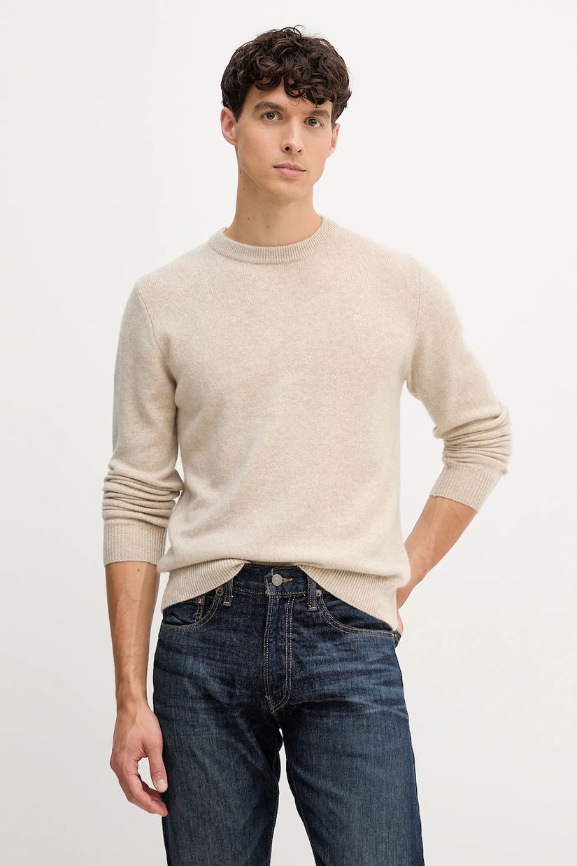 Trussardi pulover de cașmir culoarea bej, light, M0208000022N