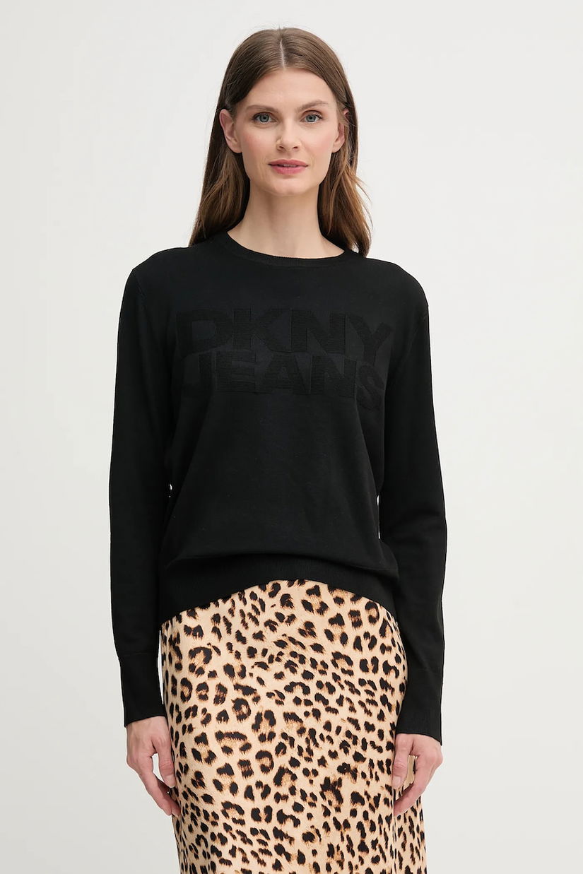 Dkny pulover culoarea negru, light, DJ5R0646
