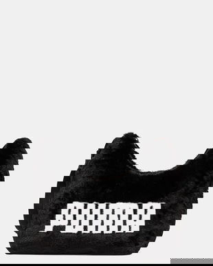 Puma geantă Up Faux Fur culoarea negru, 91869