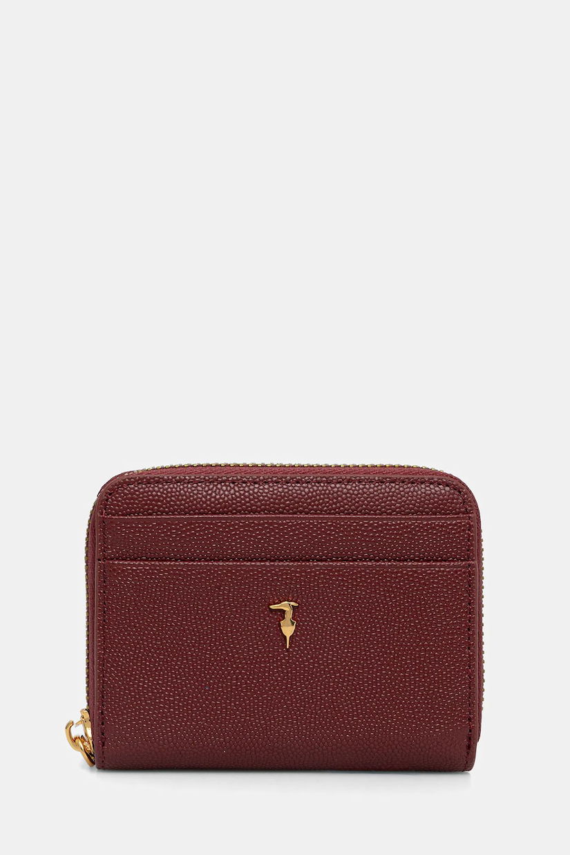 Trussardi portofel de piele culoarea bordo, I041E000072N