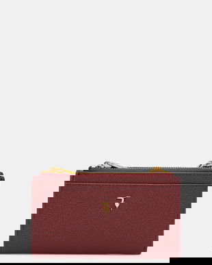 Trussardi portofel de piele culoarea bordo, I040E000071N