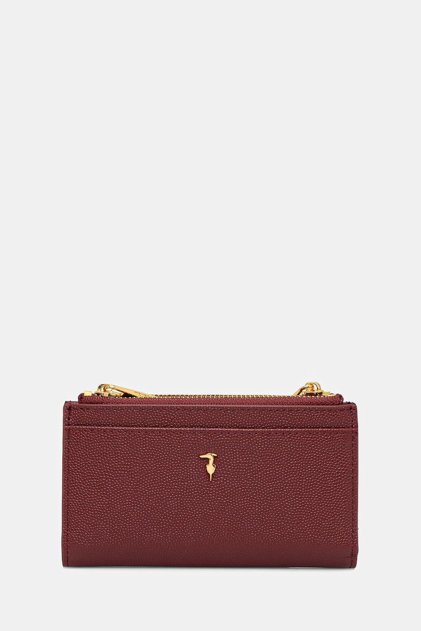 Trussardi portofel de piele culoarea bordo, I040E000071N