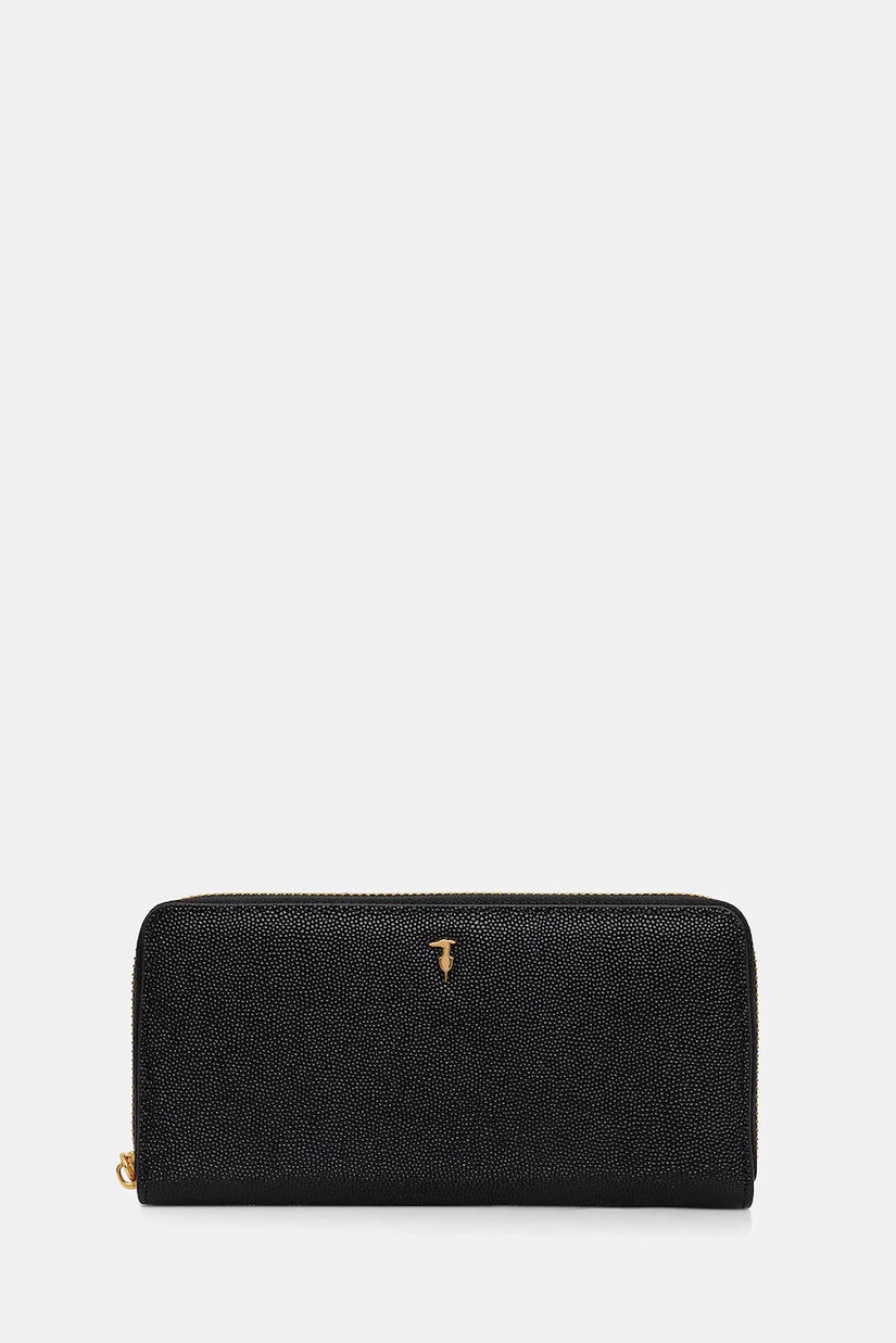 Trussardi portofel de piele culoarea negru, I042E000073N