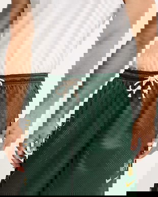 Nike pantaloni scurți reversibili Green Bay Packers culoarea verde, 03BF-039Y-7T-N9J