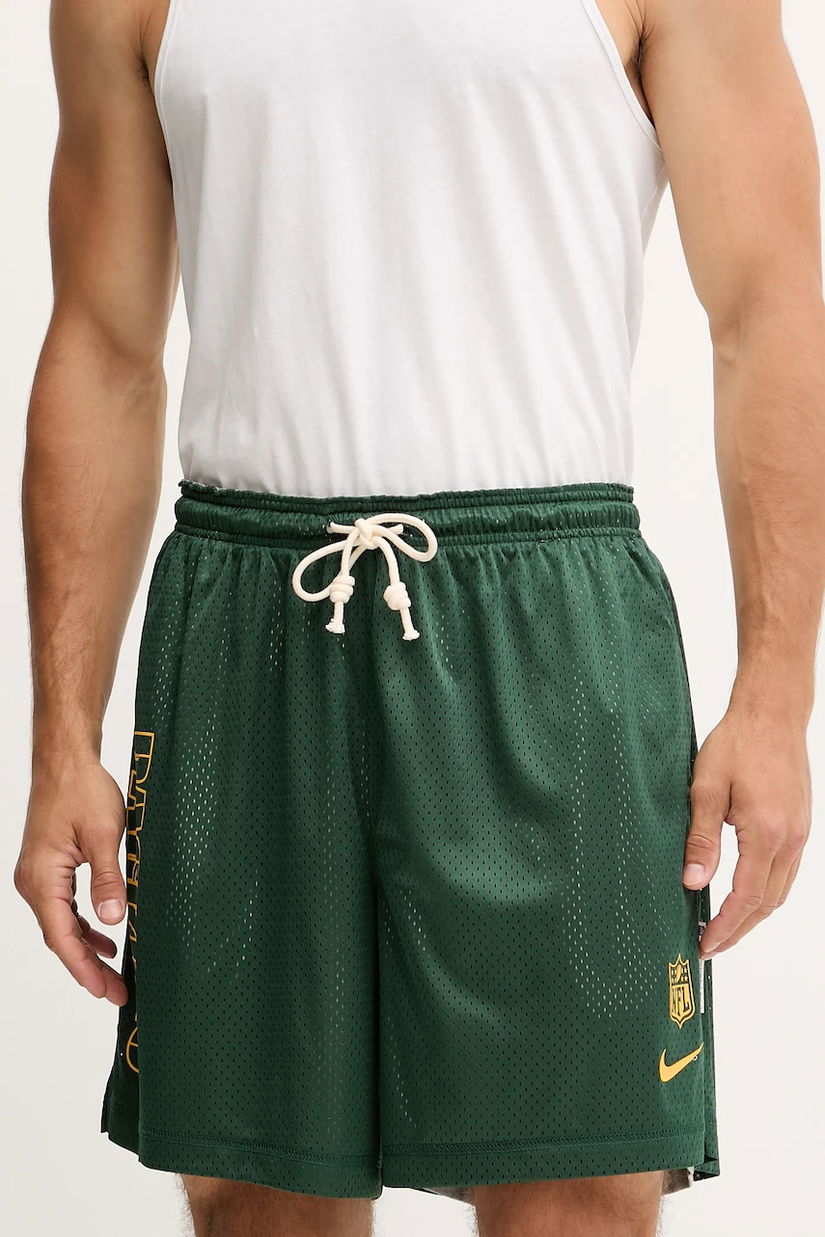 Nike pantaloni scurți reversibili Green Bay Packers culoarea verde, 03BF-039Y-7T-N9J