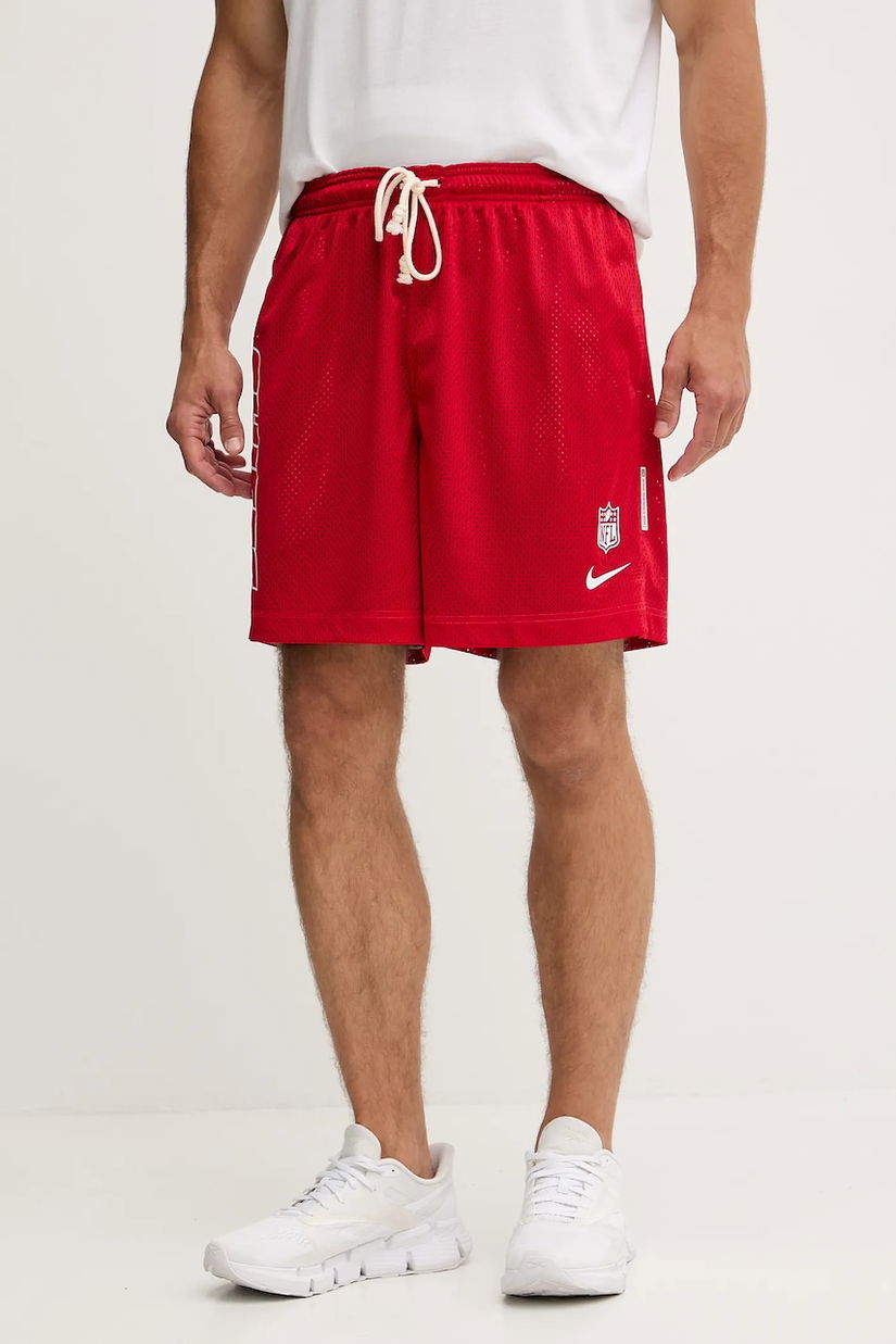 Nike pantaloni scurți reversibili Kansas City Chiefs culoarea rosu, 03BF-041Y-7G-N9J