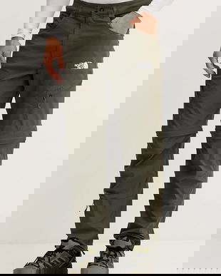 The North Face pantaloni de exterior Exploration culoarea verde, NF0A8EC321L1